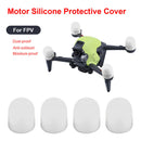 Motor Cover Silicone Motor Cap Protector for DJI FPV Accessories (White) Newly