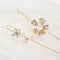 Zirconia Lightning Crystal Stud Climber Earrings Ear Wrap Crawler Hook Earrings