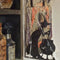 Holiday Decor Black Witch Sign Metal Witch Wall Silhouette for Garden Patio Door
