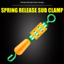 8pcs Quick Release Sub-Clip Silicone Sub-Line Thread Clamp Fishing Tackle Tools