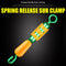 8pcs Quick Release Sub-Clip Silicone Sub-Line Thread Clamp Fishing Tackle Tools