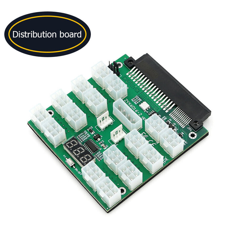 ATX 16x 6Pin Power Supply Module Breakout Board for Dell PSU BTC Mining Newly