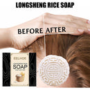 Moisturizing Anti-Hair Loss Rice Shampoo Soap Floral Scent Rice Soap Hair Wash