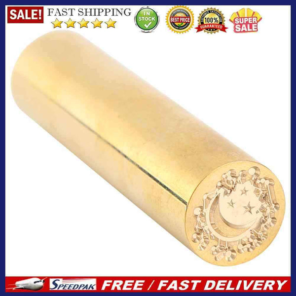 Cylindrical Retro Sealing Wax Brass Custom Supply Stamp Seal Wax Envelope S