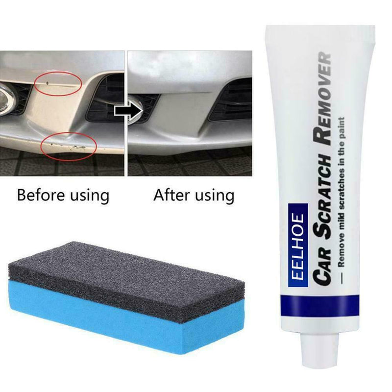 Car Scratch Remover Polish Cloth & Car Body Compound Paste Wax Kits Sponge G0I3