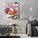 DIY Hand Painted Paint By Numbers Oil Canvas Pictures Cottage Birds Ornament Kit
