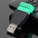 USB2.0 Male to 5pin Screw Terminal Connector Apdater with Shield Connector Newly