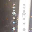 #A Wind Chime Color Crystal Catcher Hanging Ornaments Moon Diamond Prisms Pendan