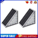 2 Pack Solar Step Light Anti-theft Solar Step Lamp for Garden Deck (White L