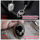 Party Charm Gift Gothic Cameo Black Bat Pendant Chain Necklace Velvet Choker