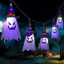 Halloween LED Light Hanging Wizard Hat Lamp Horror Props Home Bar Decor`
