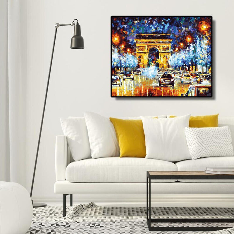 Painting By Numbers DIY Kit Triumphal Arch Canvas Oil Wall Art Picture Ornaments