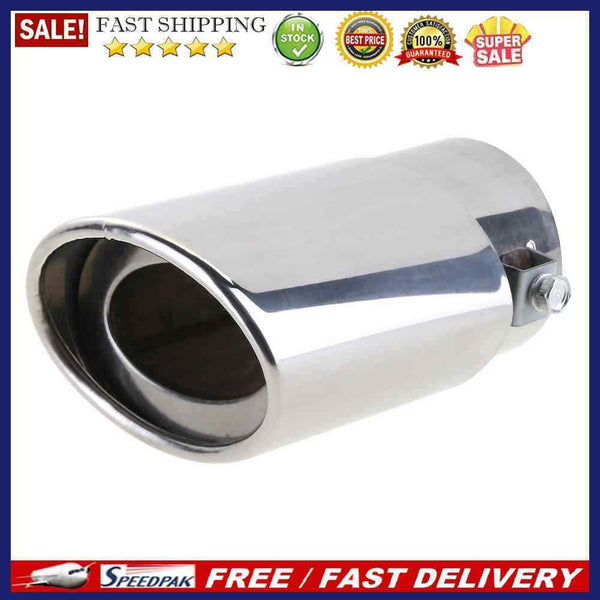 Stainless Steel Car Tail Rear Chrome Round Exhaust Pipe Tail Muffler Tip
