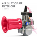 50mm Aluminum Alloy Velocity Stack for PWK 21/24/26/28/30mm Carb (Red) Newly