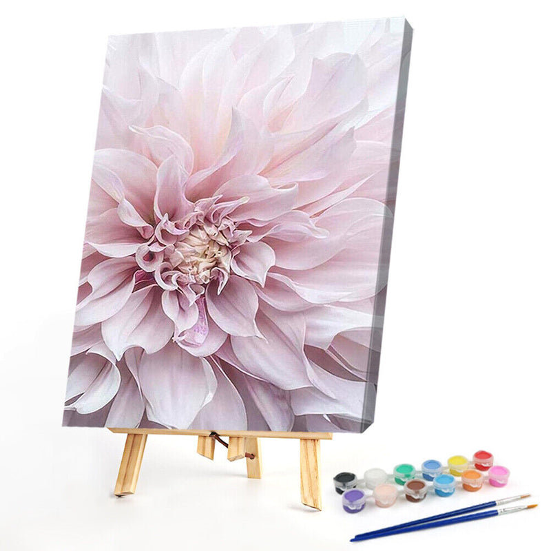 Canvas Paint By Numbers Flowers Oil Hand Painted Drawing Kit Home Decoration