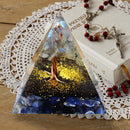 Orgonite Pyramid Orgone Energy Converter Symbolize Lucky Healing Chakra Rei