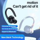 Ear Hook Stereo Headphones Bluetooth-compatible TWS In-ear Headset (White)