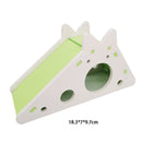 Assembled Hamster Slide Toys Guinea Pig Hamster Cage House Nest (Green) Newly