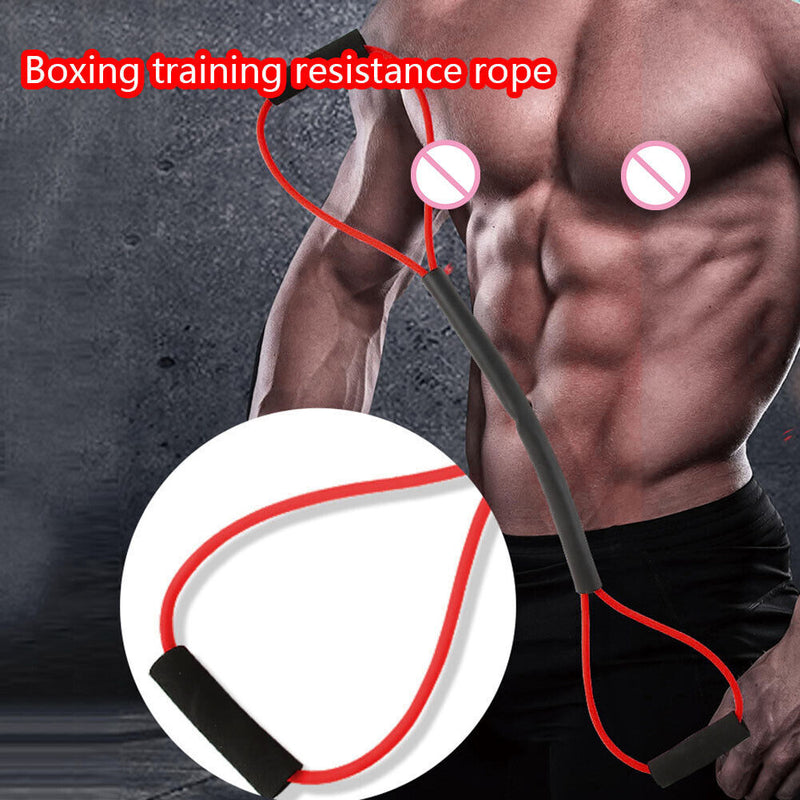 Boxing Resistance Band Exercise MMA Muay Thai Speed Training Ropes (Red)