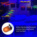 Fish Tank Coral Frag Rack Aquarium Reef with Plugs Suction Holder (Orange) Newly