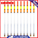 10pcs Clear Plastic Fishing Floats Transparent Pipe Tube Drift Fishing Tackle