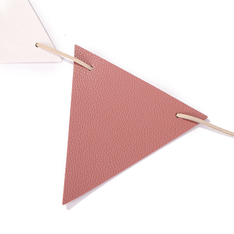 Leather Banners Bunting Garland Camping Tent Pennant Outdoor Hanging String Flag