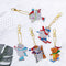 Snow Sports Diamond Painting Keychain DIY Crystal Drill Key Ring (YS015) Newly