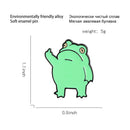 Funny Brooch Cartoon Cute Badge Lapel Pins Frog Enamel Pin Novelty Animal