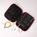 11 Pair Crochet Hook Circular Knitting Needles Set with Case DIY Art Crft Newly