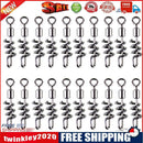 20pcs Fishing Barrel Bearing Swivels Stainless Steel Solid Ring (16mm)
