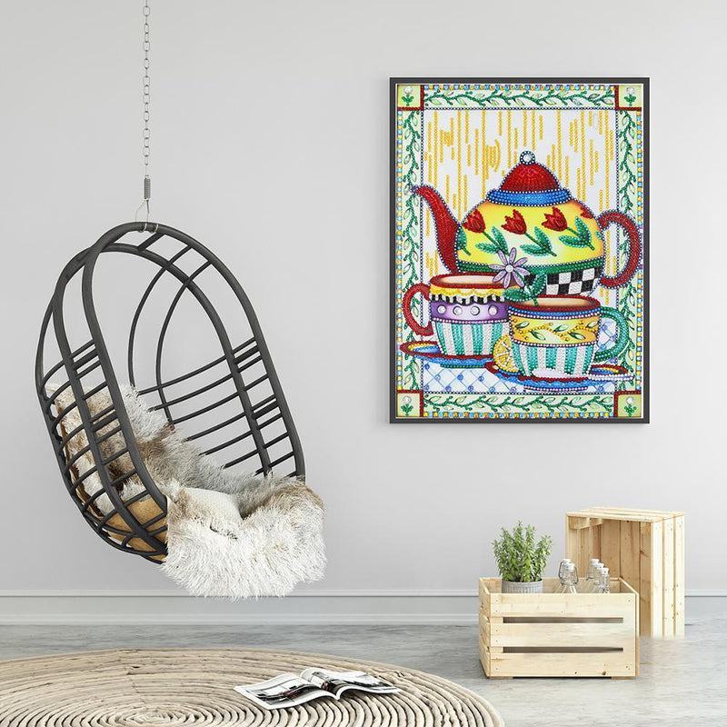 5D DIY Special Shaped Diamond Painting Kettle Embroidery Mosaic Kits Home Decor