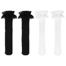 Accessories Elastic Maid Knee High Lolita Socks Lace Bow Socks Transparent