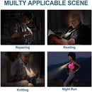 Neck Reading Light - 3 Colors 8 LED Book Light for Reading in Bed Running Newly