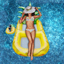 Inflatable Swimming Pool Floating Row Air Summer Water Float (Pineapple)
