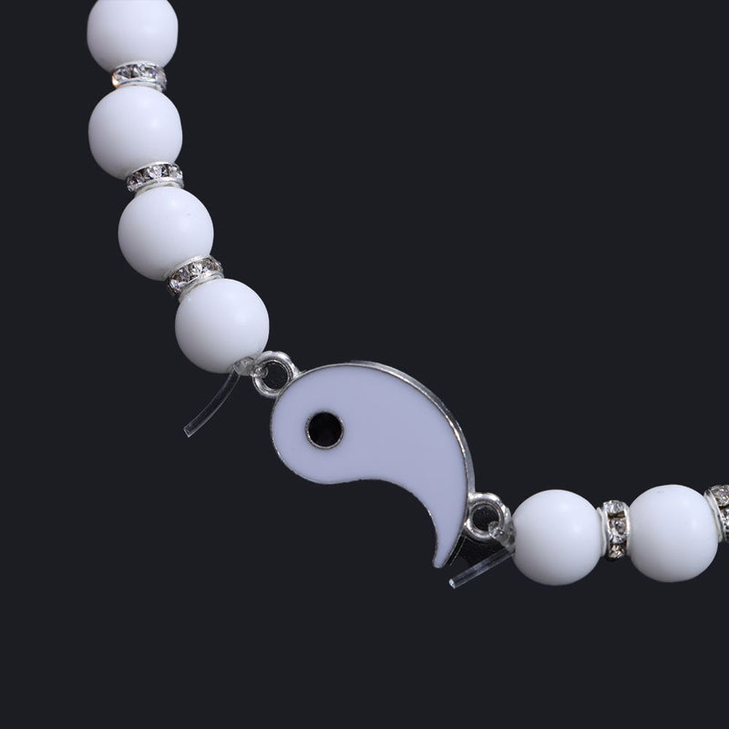 Yin Yang Paired Jewelry Fashion Couple Bracelets Best Friends Tai Chi Beaded