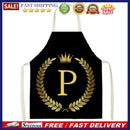 Letter P Aprons Household Cooking Cuisine Chef Dinner Apron Bib Anti Oil Splash