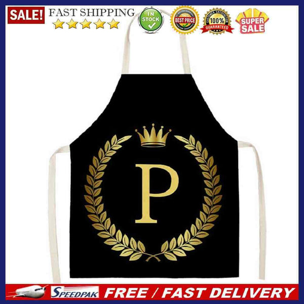 Letter P Aprons Household Cooking Cuisine Chef Dinner Apron Bib Anti Oil Splash