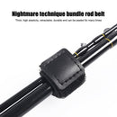 2x Fishing Rod Tie Tip Cover Sleeves Pole Tie Strap Fastener Protector Cases