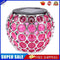 Solar LED Hollow Waterproof Peacock Garden Courtyard Lamp(Red+Blue+Green)
