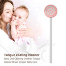 Baby Oral Cleaning Children Tongue Cleaner Brush Scraper Baby Care (Pink) Newly