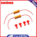 1 Pair Anti-Flashing Decoders Kit 8ohm 50W Waterproof Anti-Flicker Load Resistor