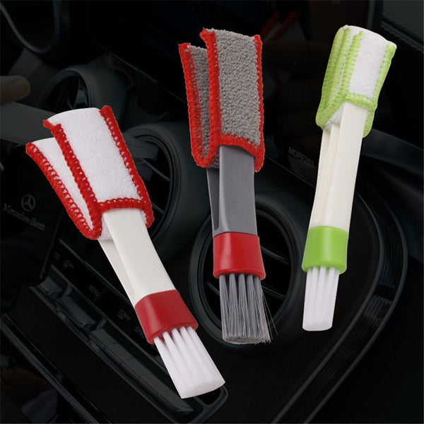 Window Microfiber Double Ended Vent Cleaning Tools Dirt Ornament Car Dust Brush