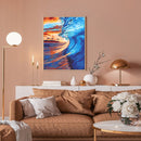 Waves Oil Paint By Numbers Kits Canvas DIY Picture Hand Painted Wall Art