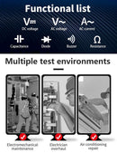 Counts Smart Multimeter Digital Clamp Meter True RMS AC/DC Current Voltmeter