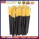 100Pcs Disposable Eyelash Brush Mascara Wands Applicator Spoolers (Yellow)