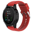 Silicone Strap Watchband for Garmin Descent Mk1 Fenix5X/3/3HR(Red)