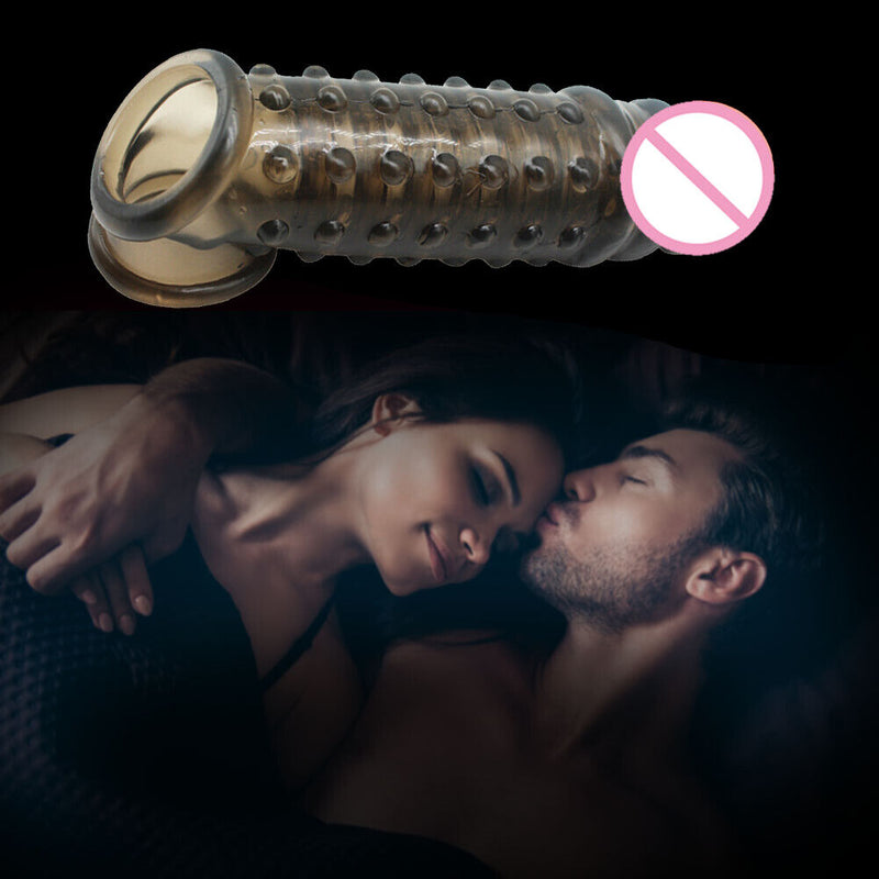 Penile Enlargement Extender Cock Rings Delay Ejaculation Dildo Sexual Toys for Men