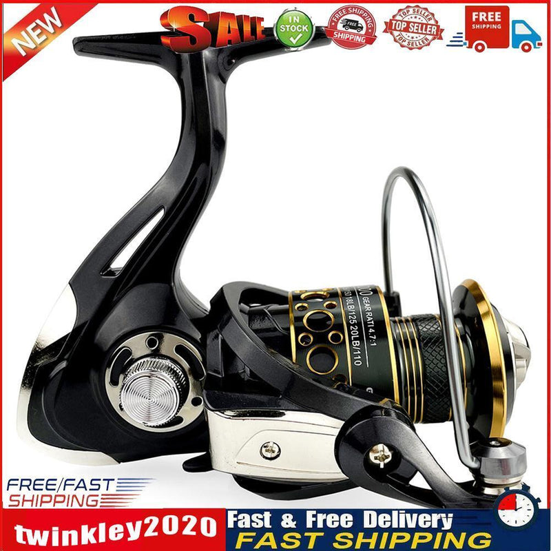 BK 13BBs Right Left Hand 4.7/1 Metal Line Cup Spinning Fishing Reel (6000) Newly