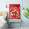 5D DIY Full Drill Round Shape Deer Rhinestone Diamond Drawing Home Decoration