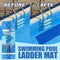 Blue Pool Ladder Mat - Pool Step Pad Wear-resistant & Non-slip Durable Cove